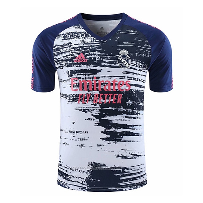 Comprar Camiseta de Entrenamiento Real Madrid 20202021 Blanco y Azul